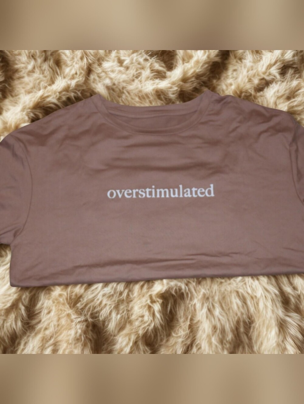 Overstimulated Graphic Tee – Desert Glow